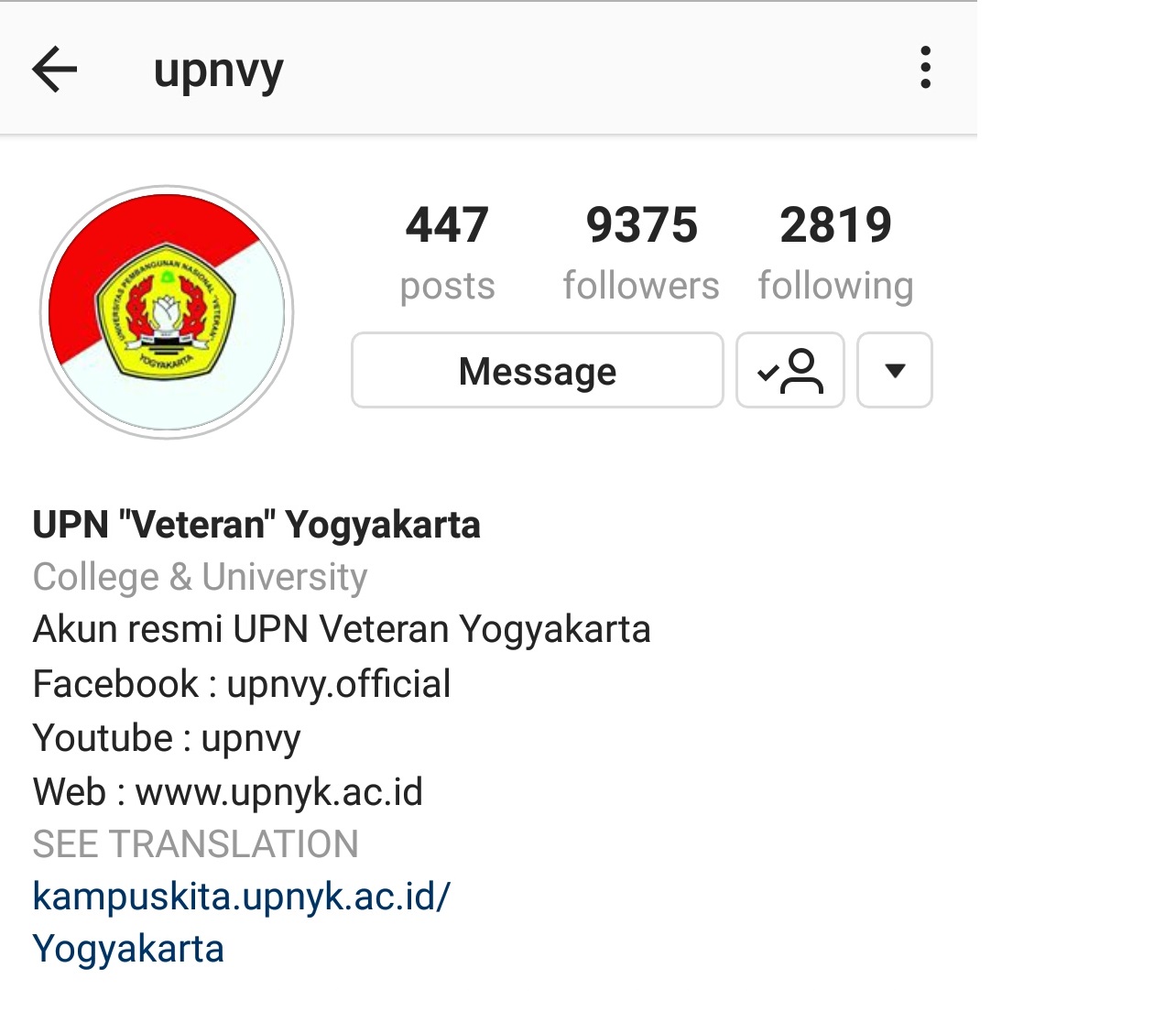 UPN VETERAN Yogyakarta